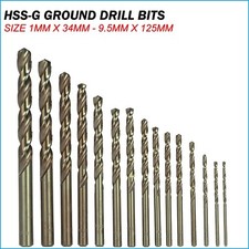 German Quality HSS-CO Cobalt Drill Bits - All Sizes Cuts Hard Metal Steel