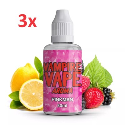 3x 30ml Pinkman Aroma von Vampire Vape  (90ml Aroma)