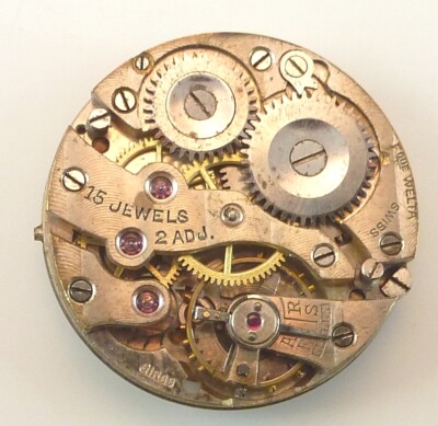 Vintage Welta Mechanical Wristwatch Movement - Parts / Repair