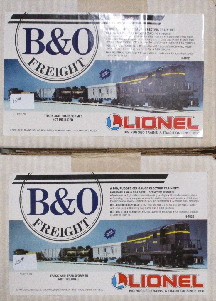 lionel b&o train set