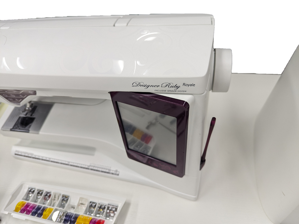 Husqvarna Viking Designer Ruby Royale Sewing & Embroidery Machine eBay