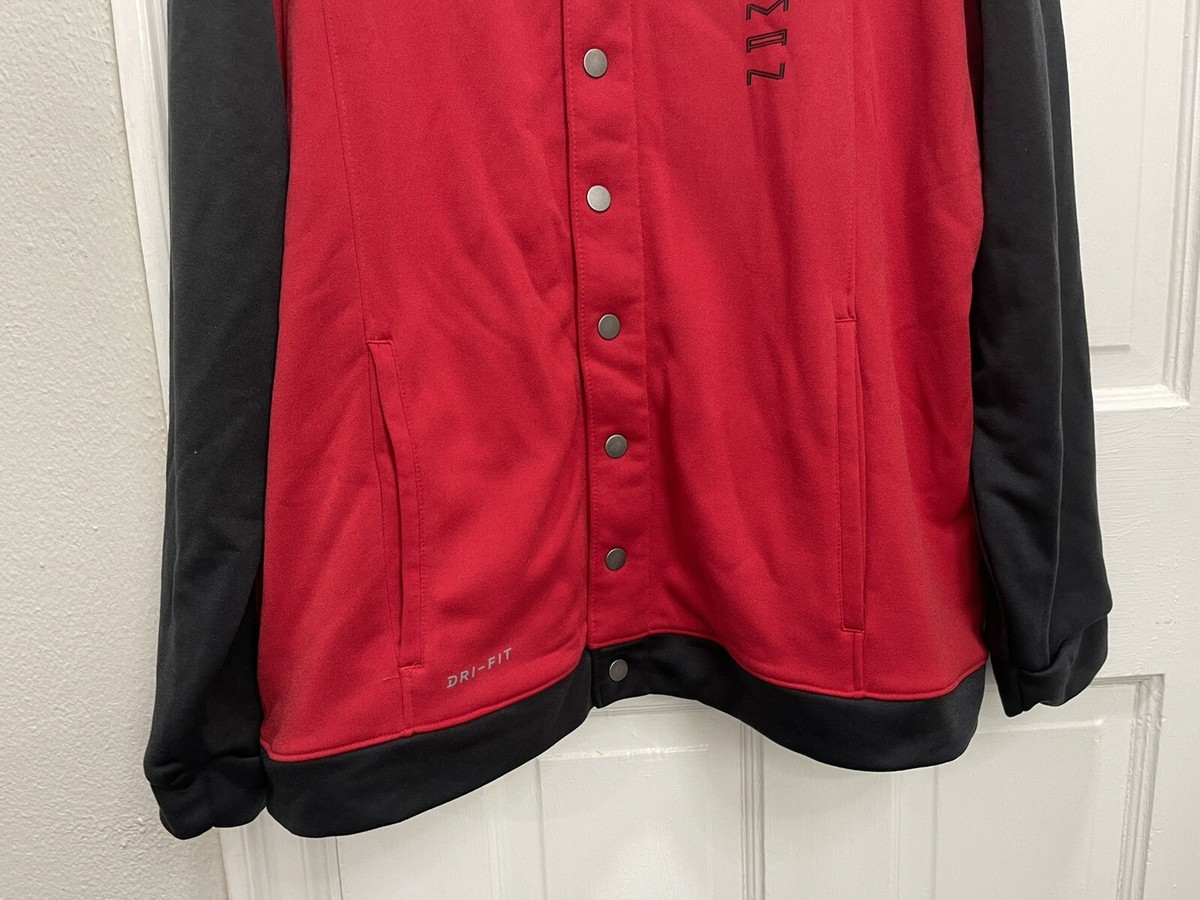 Nike Air Jordan Retro 11 Bred Performance Snap Jacket AH1549-687 Men’s Size  2XL