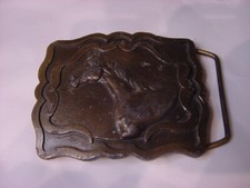 VTG BELT BUCKLE - HORSE 1978 INDIANA METAL CRAFT