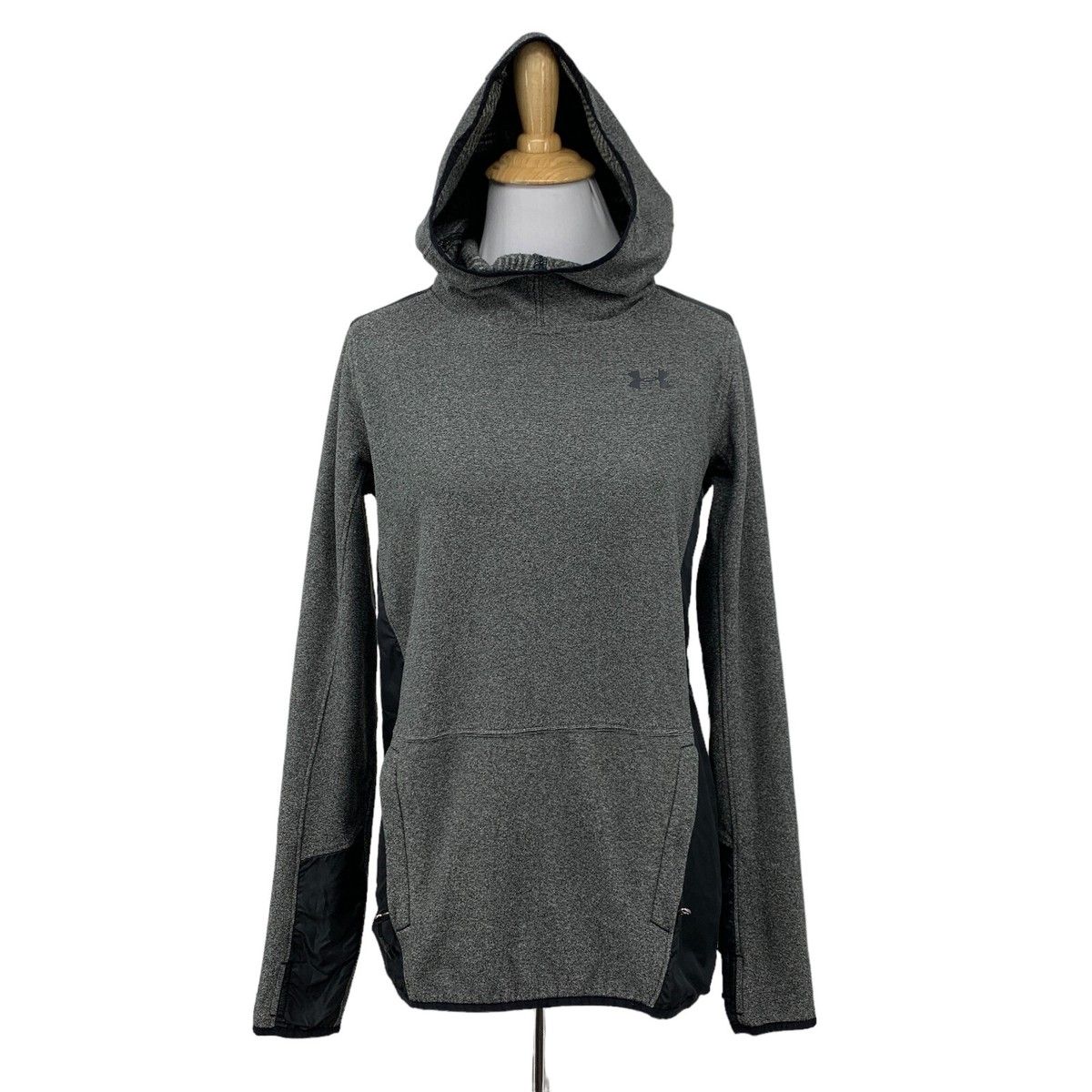 Under Armour Coldgear Sweatshirt Womens XS Grey Fleece Infrared