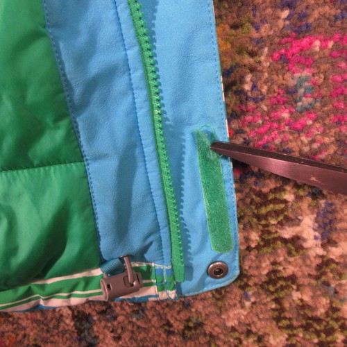 The North Face Insulated Winter Jacket Girls L Hooded Brianna ICE Fast Striped - Picture 19 of 20
