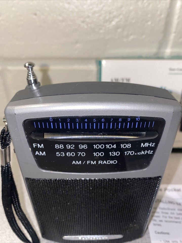 Vintage RADIO SHACK AM/FM Black Portable Pocket Radio 12-464 TESTED | eBay