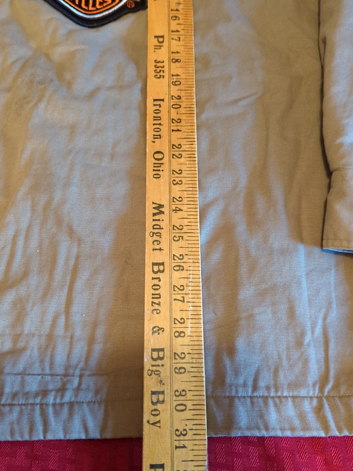 Harley Davidson Eagle Patch Ruff Hewn Button Insu… - image 5