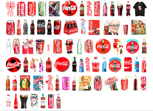 20 pcs COKE STICKERS perfect for Laptop Phone Water Resistant Vintage Designs - Picture 2 of 2
