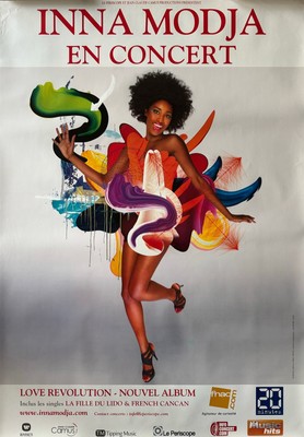 Inna MODJA Love Revolution - En Concert 2011 - 70x100cm - Poster