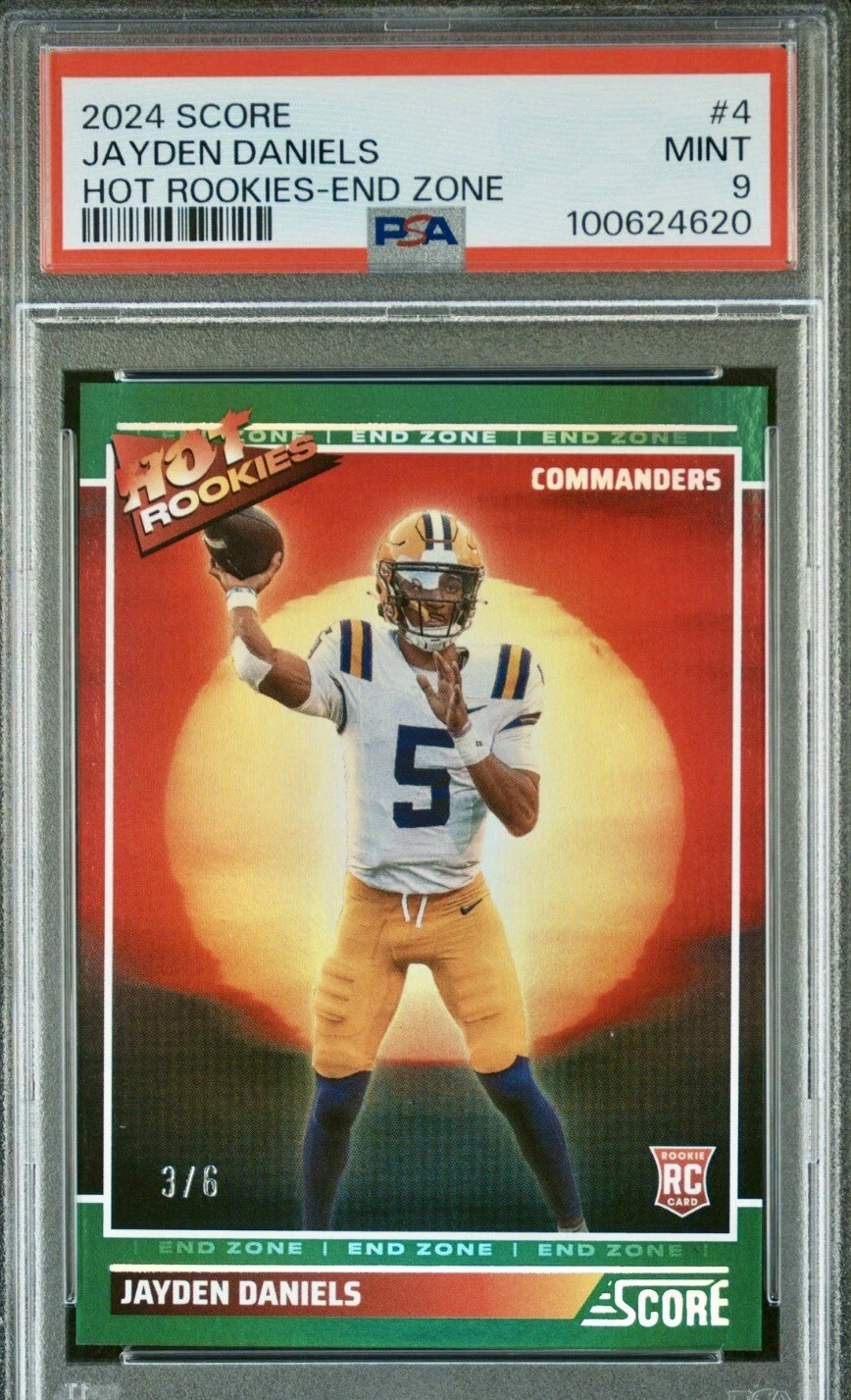 Jayden Daniels Panini Score Hot Rookies #4 End Zone