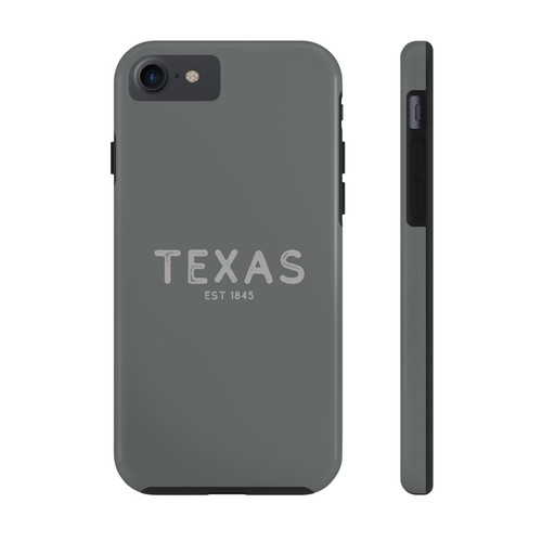 Texas EST 1845 Grey Phone Case for Samsung Galaxy & iPhone 15 14 13 12 11 8 Gray - Picture 55 of 58