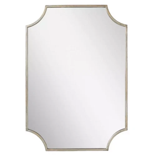 ULRIC DECORATIVE VANITY MIRROR - ANTIQUE SILVER - Picture 2 of 3