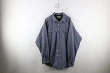 Vintage LL Bean Mens 2XLT Faded Quilted Button Shirt Jacket Jac Shirt Shacket