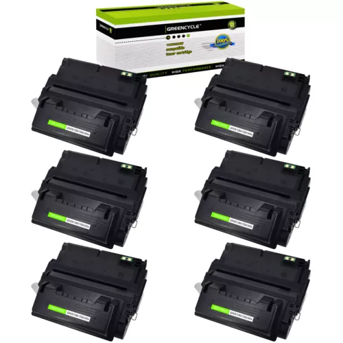 6PK High Yield Q5945A BK Toner Cartridge Fits For HP 45A 4345 M4345x M4345xs MFP