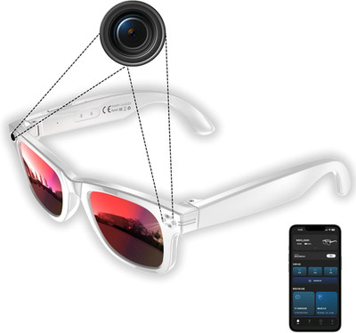 Smart Camera Glasses 8Mp Hands-Free Photo&Video,Ai Object Recognition with Voice