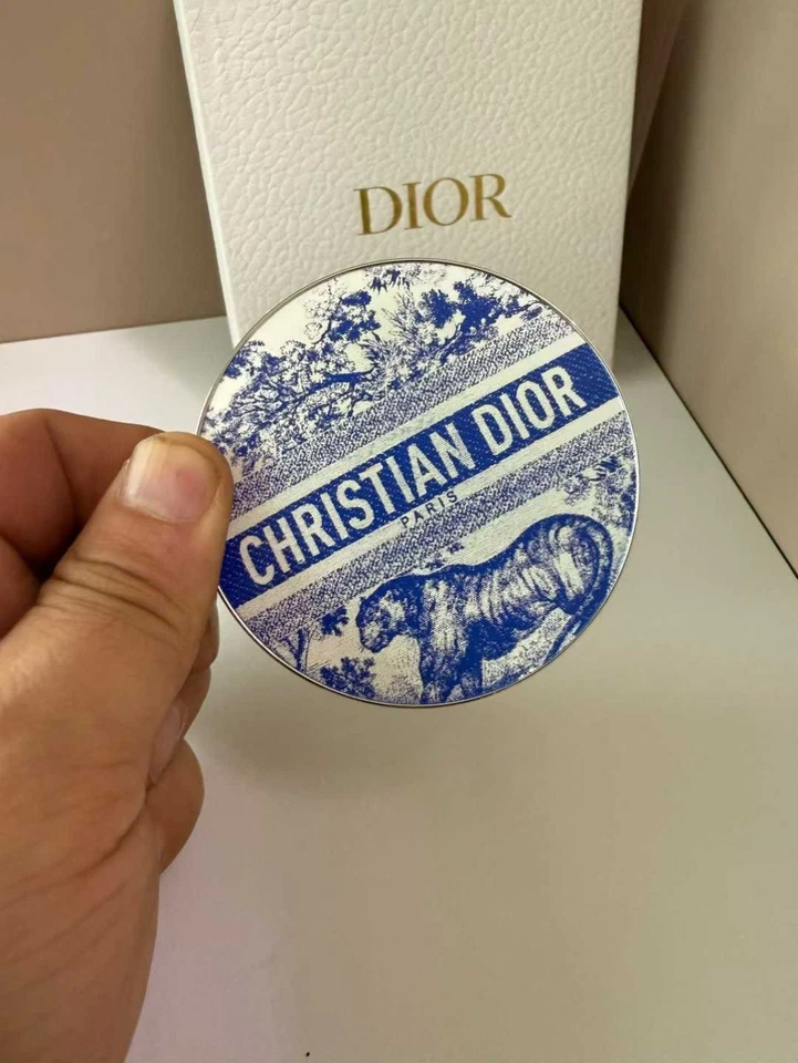 2025Dior Compact Mirror With Blue& White Tiger Motif GWP VIP - Image 2 of 4