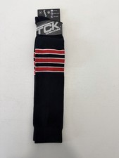 TCK Performance Baseball Football Knee High Socks Light Black Red White ProDRI M