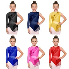 Girls Jumpsuit Competition Leotard Performance Bodysuit Gymnastics Dancewear
