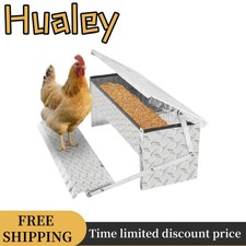 Automatic Chicken Feeder Chook Food Feeder Capacity Treadle Self Opening Pou