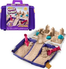 Moldable Play Sand Folding Sandbox Set with Tools and Molds Sensory Toy
