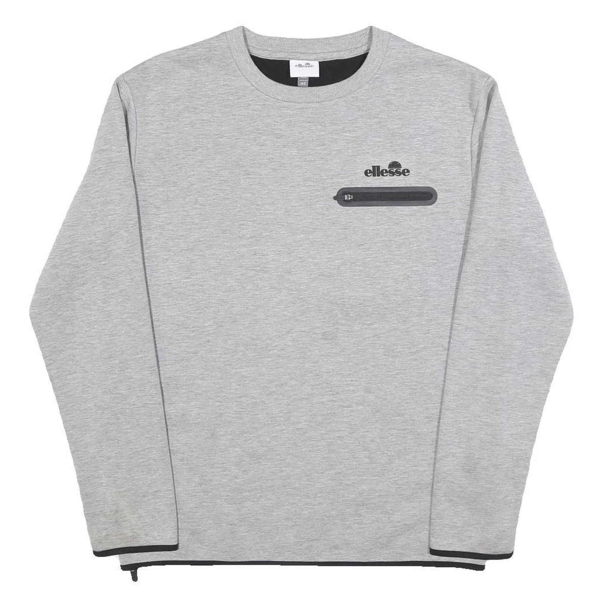 Ellesse - Sweat Capuche Tricolore Jaune Clair Blanc Gris Chiné