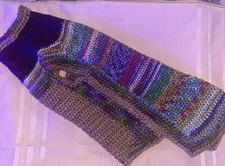 Handmade Knitted Dog Sweater,  Size Medium