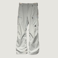 Burton Girls Elite Cargo Snow Pants Light Blue Grey SZ Large US 12 Ski Snowboard