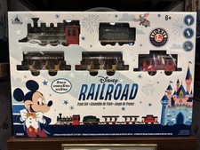 Disney Parks Mickey Mouse Railroad Lionel Train 36 Piece Set NIB