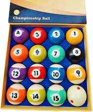 Billiard Balls Standard Set 16 Pool Table Balls 2-1/4 inch Replacement Billiard