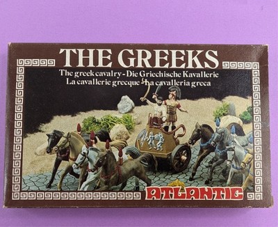 Atlantic The Greeks Greek Cavalry 1806 1:72 Scale Italy Vintage Figure Set Rare