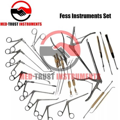 Fess Instruments Set Endoscopic Sinus Surgery ENT Instruments German Steel