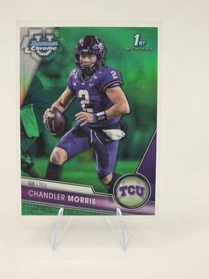 2023 Bowman University Chrome - Chandler Morris #176 Green Refractor /99 (RC)