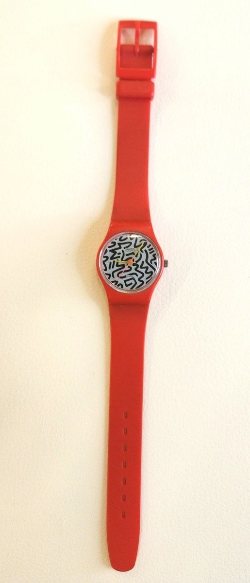 Vintage Swatch Watch 1984 Squiggly LR104