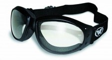 MOTORCYCLE ATV GOGGLES SUNGLASSES night CLEAR LENS ANTI FOG COATING  Pouch