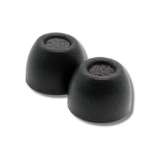 TW-200-A Memory Foam Replacement Ear Tips, Black 3 Large TrueGrip Black