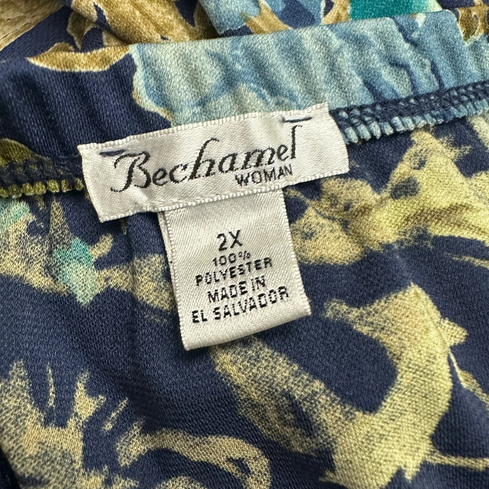 Falda midi Bechamel para mujer talla 2X vintage floral barroca cottagecore boho Foto 3 de 4