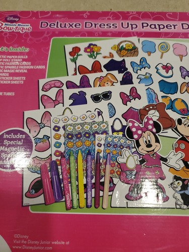 TARA TOY DISNEY JUNIOR Minnie Mouse fiocco-tique Deluxe Dress Up Doll set attività - Foto 10 di 13