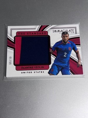 2023-24 Panini Immaculate DeAndre Yedlin /99 The Standard Player-Worn Patch USA