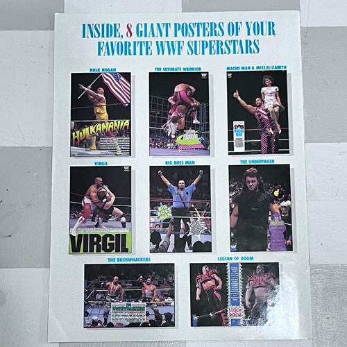 WWF WCW Vintage Wrestling Fan Souvenir Zeitschriften Poster & ungeschnittene Karten Konvolut - Bild 3 von 17