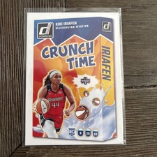 2025 Donruss Crunch Time Kiki Iriafen rookie insert card  Washington Mystics