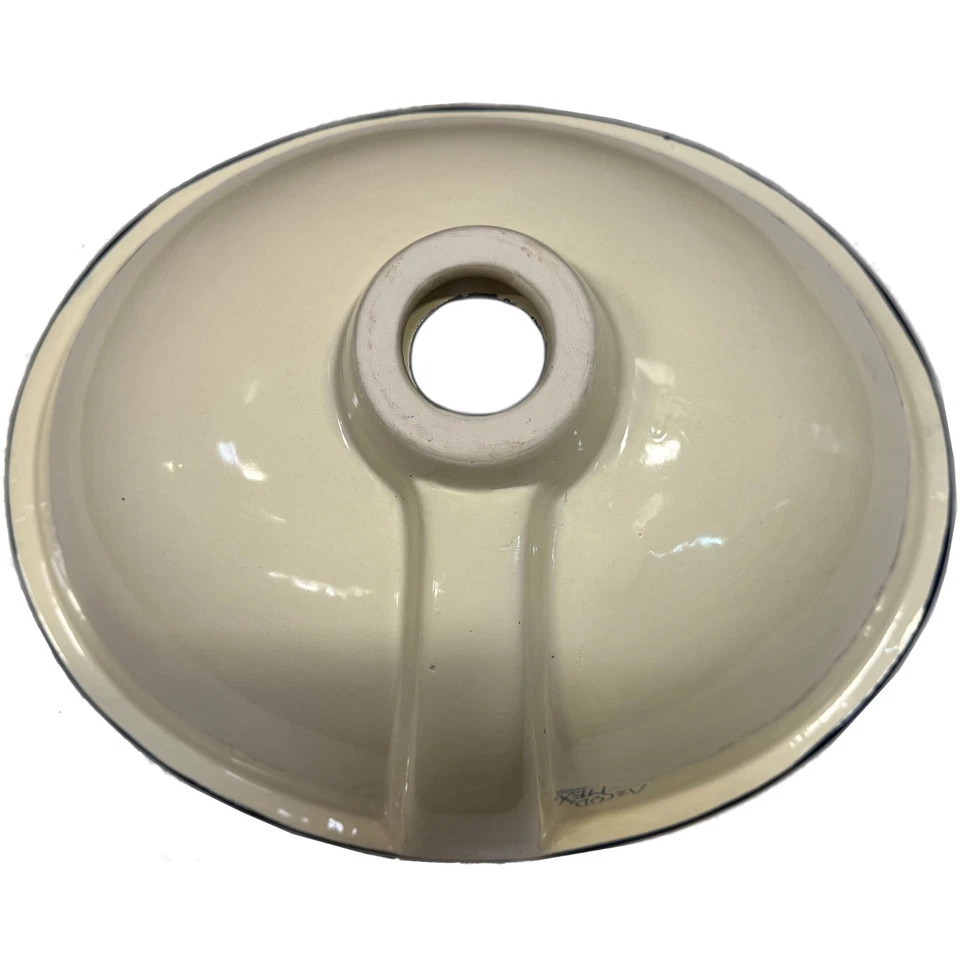 Fregadero de baño hecho a mano tradicional de cerámica azul talavera mexicana de 17"x 14" Foto 3 de 3