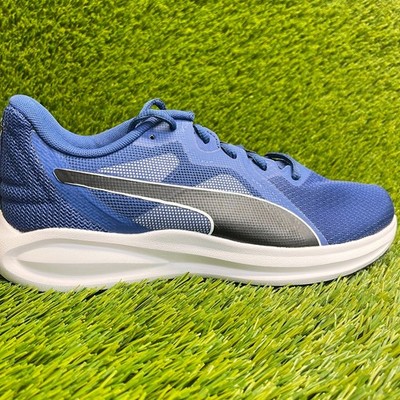 Puma Twitch Runner Mens Size 7 Blue Black Athletic Running Shoes Sneakers