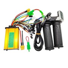 Electric Bike Twist Throttle 36v 48v Grip Speed Display Brushless Controller Kit
