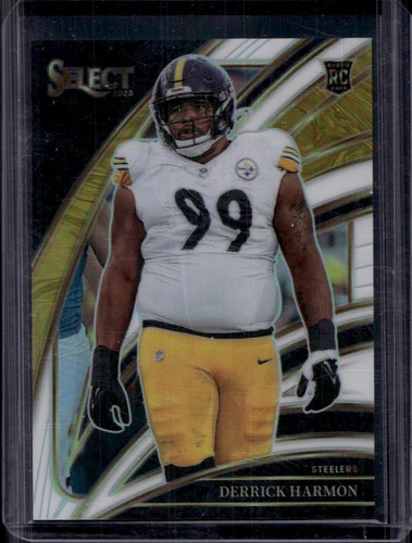 2025 Panini Select #251 Derrick Harmon White Prizm #/35