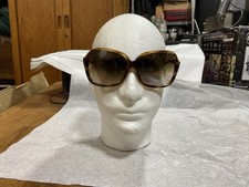 Vintage Woman  s Glasses Big Frame With Glass Lenses Made In Italy