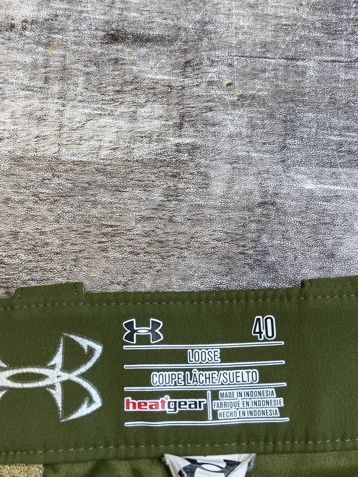 Pantalones Cortos Under Armour UA Para Hombre 38* Cazador de Peces Carga Equipo de Calor Secado Rápido Viaje Foto 3 de 4