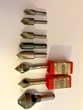 Used  Countersink, as shown. Largest is 1 1/8", smallest 3/8".  Lots of life yet