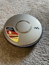 Sony Walkman D-EJ011 Portable CD Player Discman Silver Mega Bass -Tested & Works
