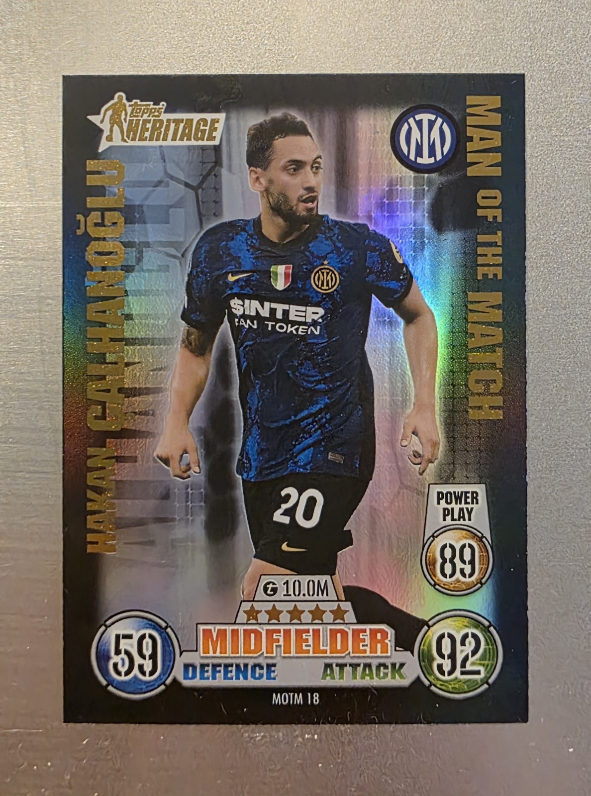 2021-22 Topps Match Attax UCL Extra - Man of the Match Hakan Calhanoglu #MOTM 18