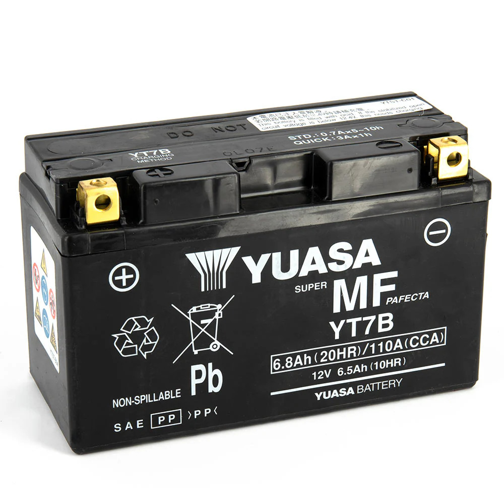 Batterie YT7B-BS SLA prête à l'emploi avec technologie AGM anti-fuite haute performance